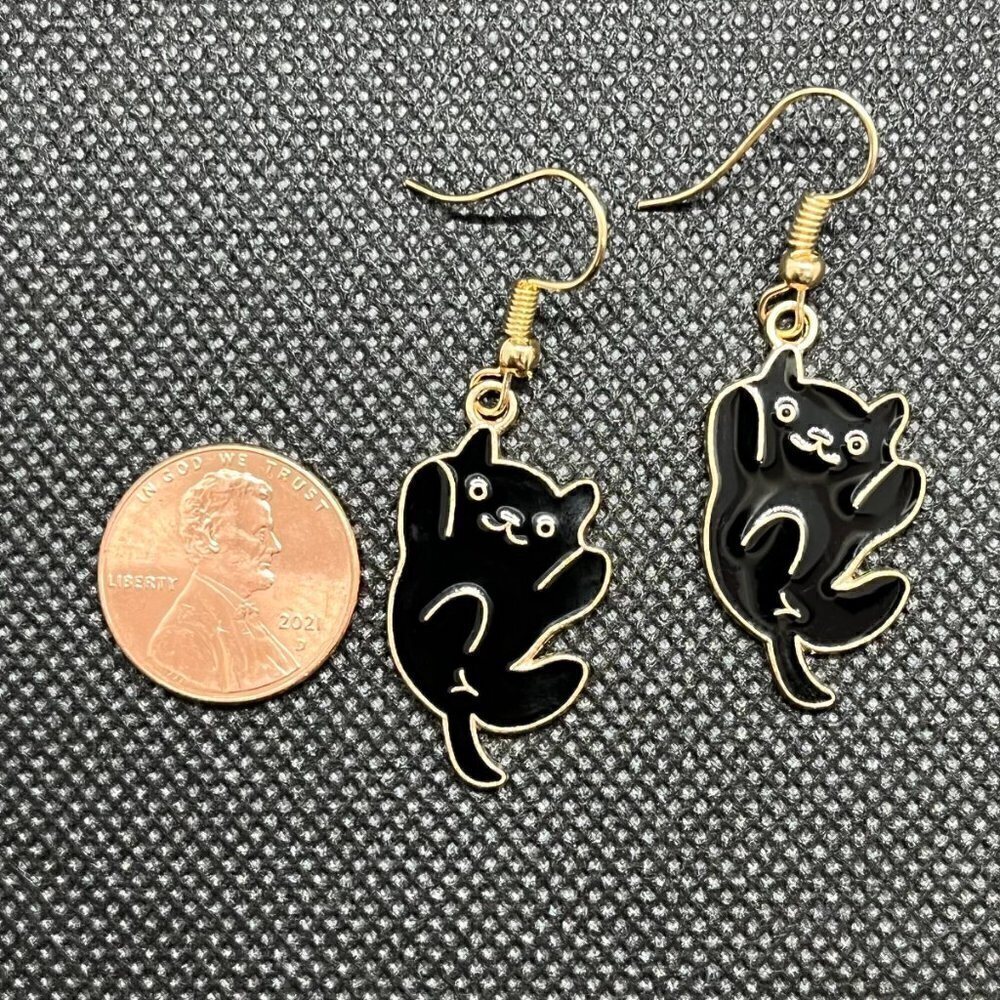 Kitty Cat Earrings | Handmade - Picture 5 of 6